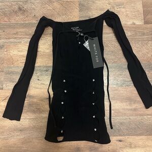 COPY - White Fox Keep On Looking Black Dress